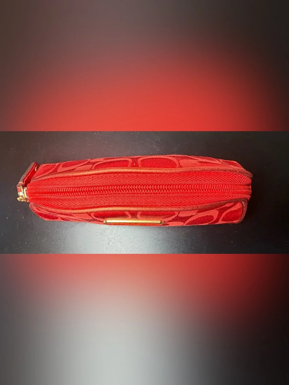 Coach x Estée Lauder Limited Edition Red Cosmetic Bag D1073‑B903